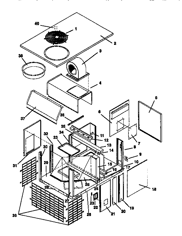 ICP NPHAD60N1K3 non-functional - 3.5 thru 5 ton diagram