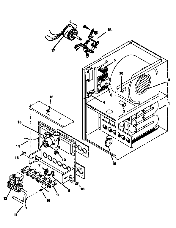 ICP NCC5100BHB2 functional replacement diagram