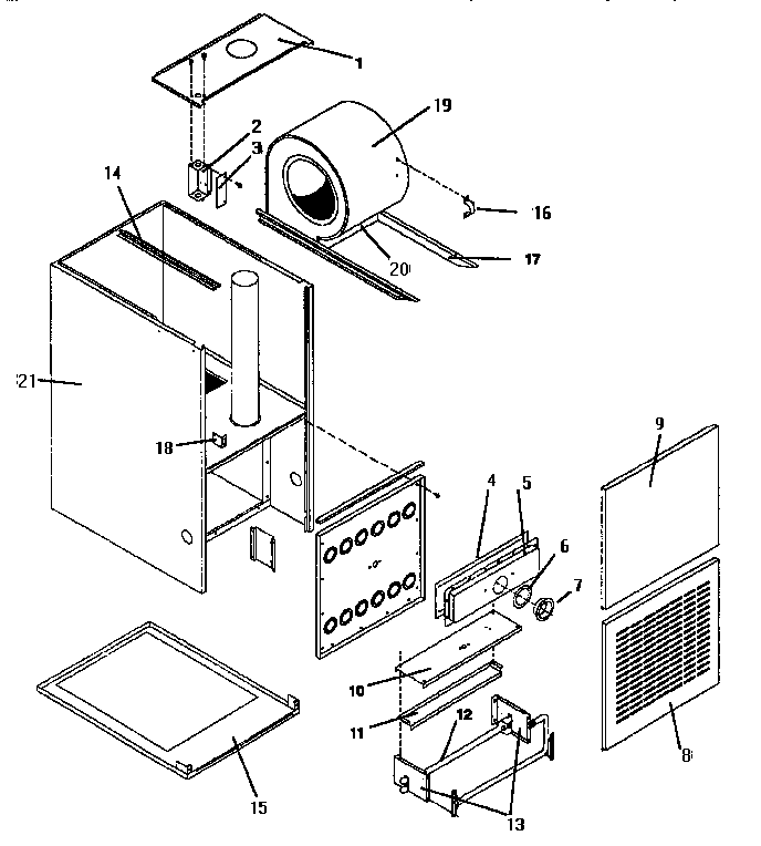 ICP NCC5125BKB2 non-functional replacement diagram