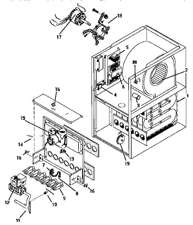 ICP NCG5150BKB2 functional replacement diagram