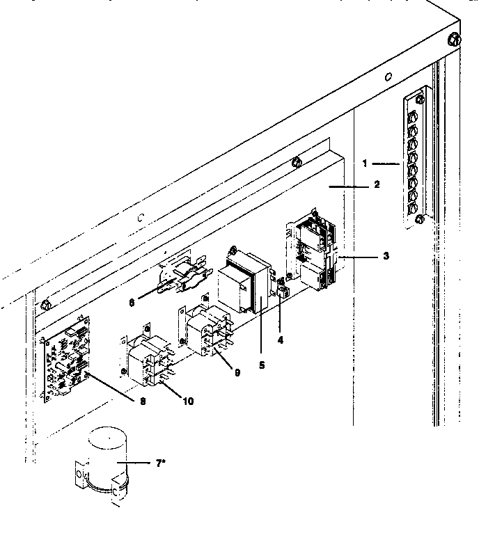 ICP NPHAD42N1K2 control plate - all models diagram