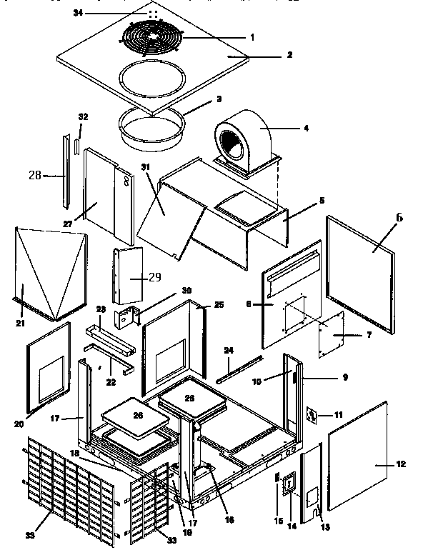 ICP NPHAD36N1K2 non-functional - 2 thru 3 ton diagram