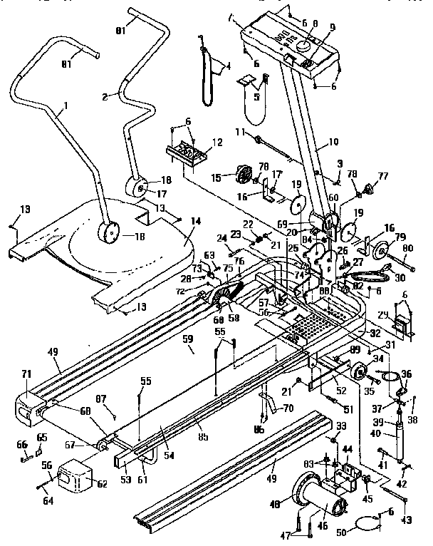 Proform DR705225 unit parts diagram
