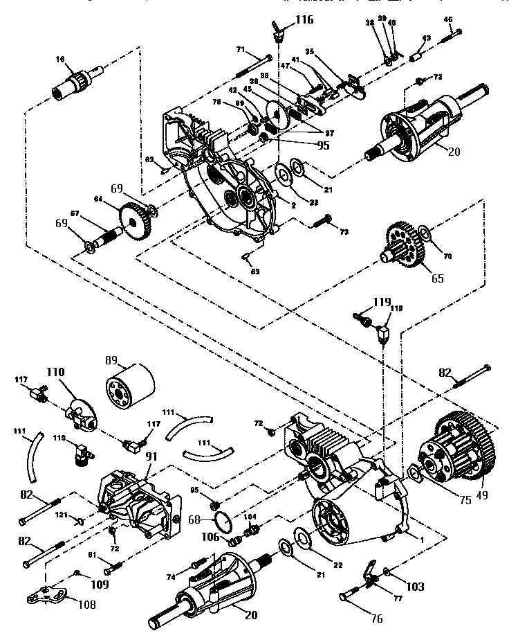 Craftsman 917250490 hydro gear transaxle, 214-3010 diagram