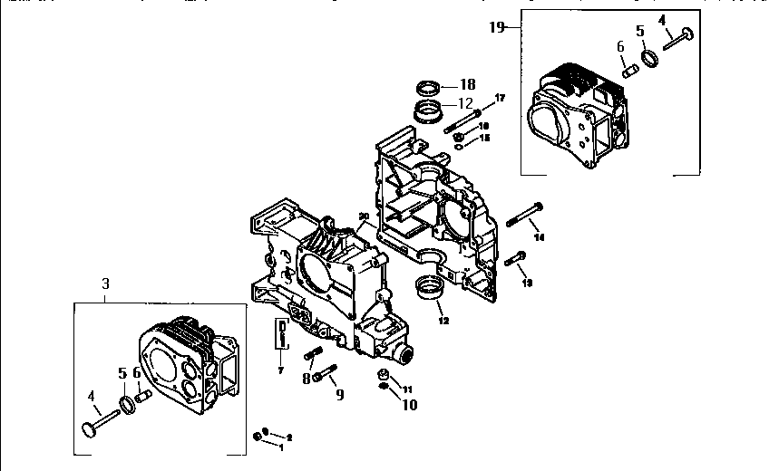 Craftsman 917250490 engine, crankcase, mv18s/58560 diagram