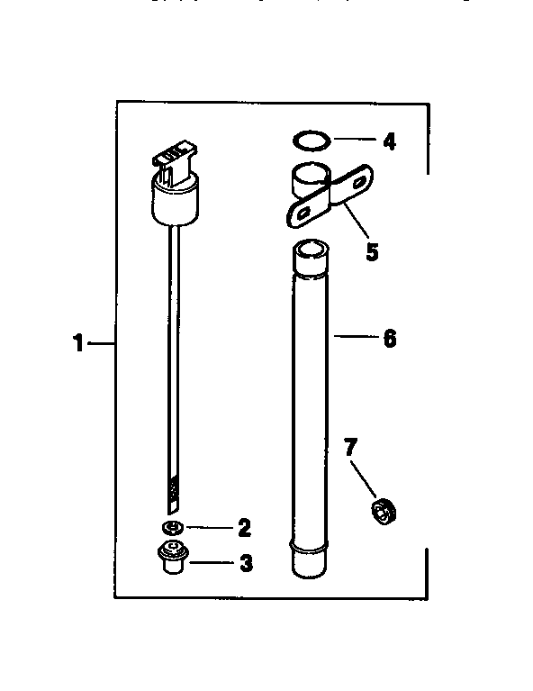 Craftsman 917250490 engine, dipstick, mv18s/58560 diagram