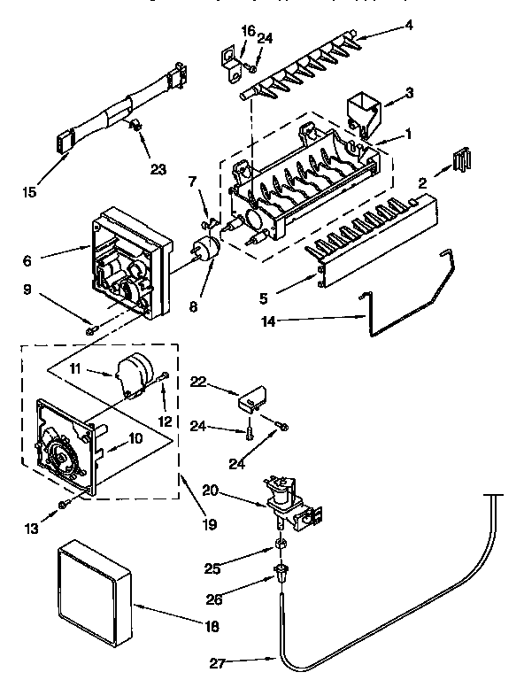 Kenmore 1068650 icemaker diagram