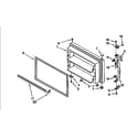 Kenmore 1069658480 freezer door diagram