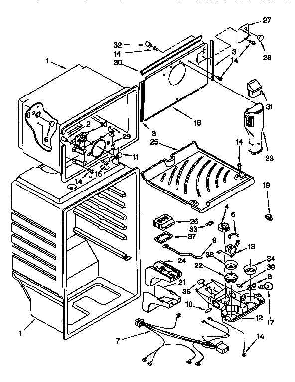 Kenmore 1069658410 liner diagram