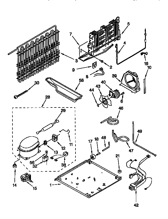Kenmore 1069658410 unit diagram