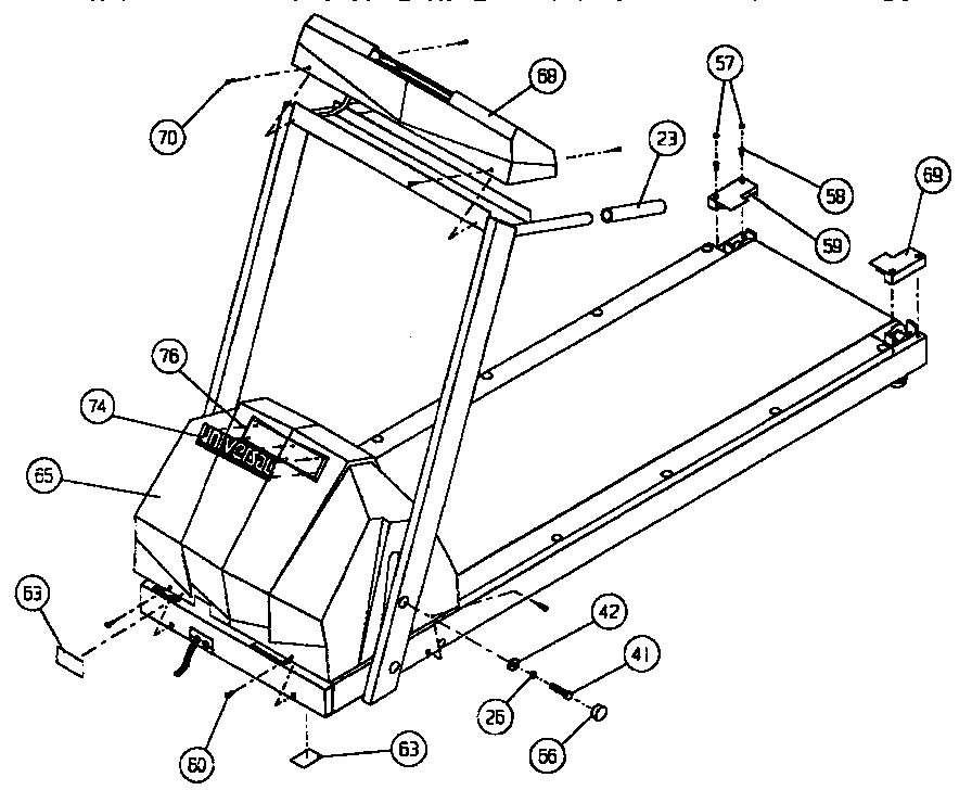 Universal/Multiflex (Frigidaire) 560254 replacement parts diagram