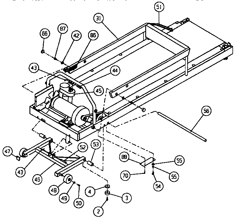 Universal/Multiflex (Frigidaire) 560254 base assembly diagram