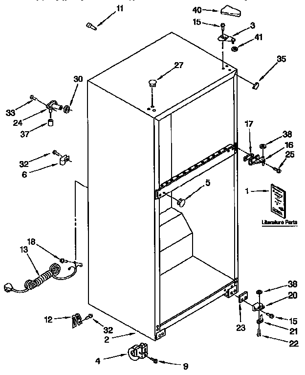 Kenmore 1069354280 cabinet diagram