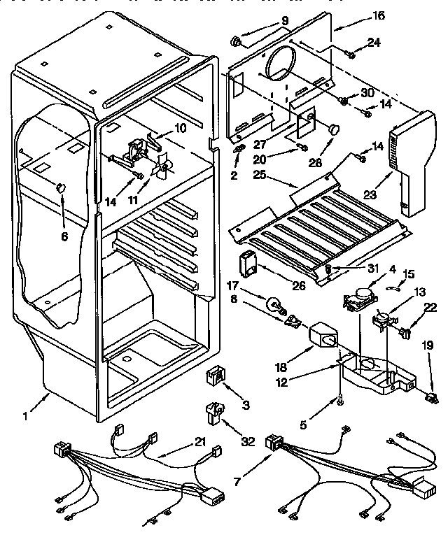 Kenmore 1069354280 liner diagram