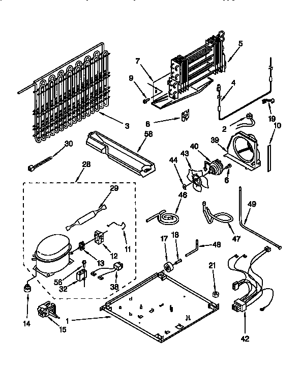 Kenmore 1069751780 unit diagram