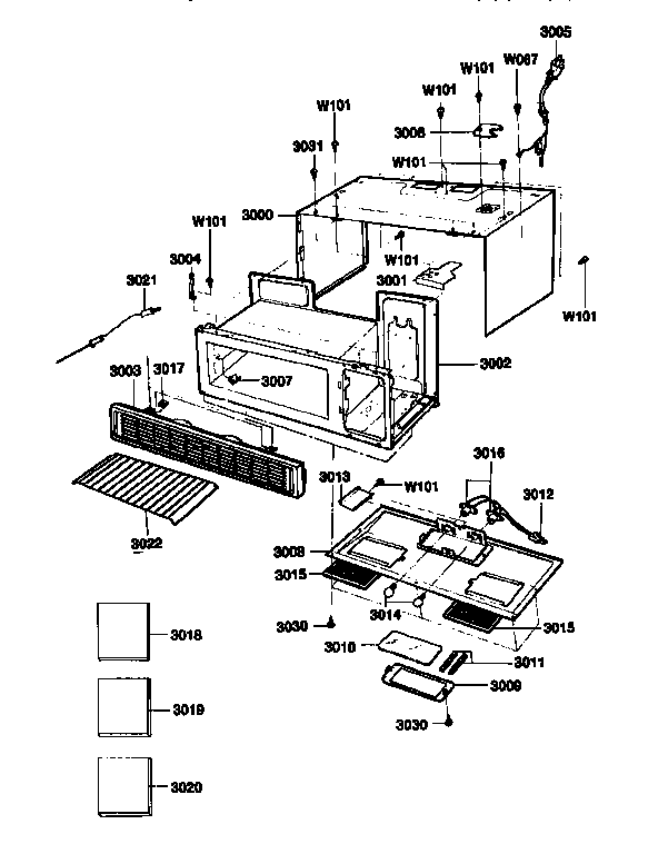 Kenmore 72189941490 oven cavity diagram
