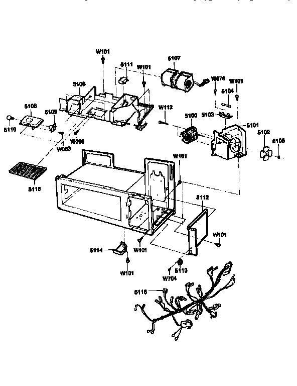Kenmore 72189941490 interior diagram