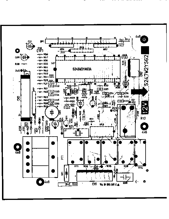 Kenmore 72189941490 power and control circuit board diagram