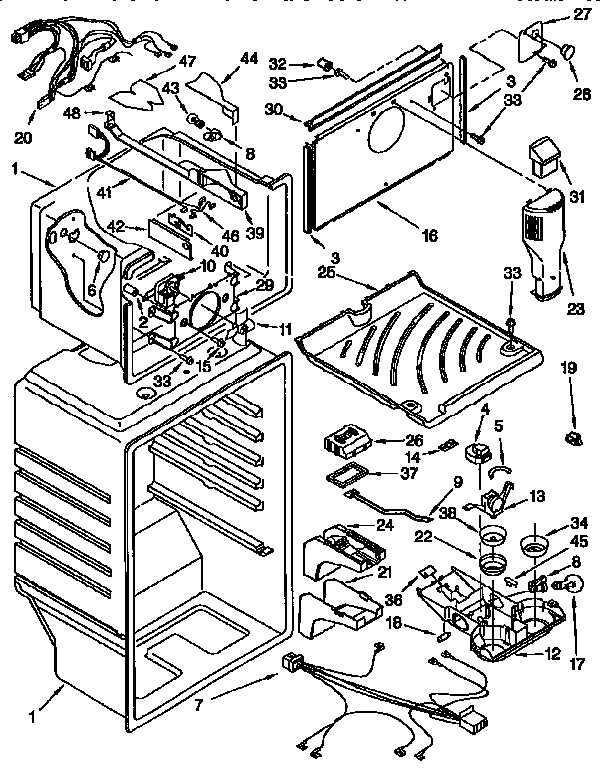 Kenmore 1069659780 liner diagram