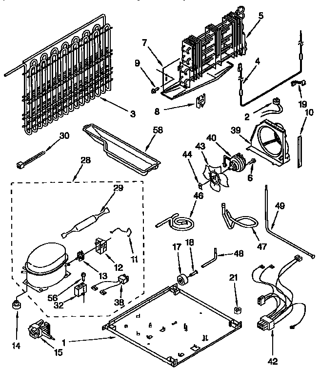 Kenmore 1069659780 unit diagram