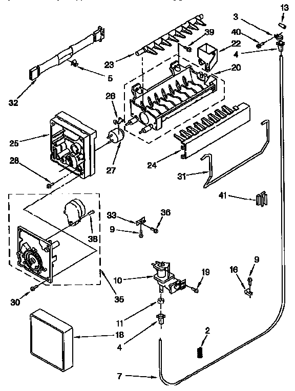 Kenmore 1069659780 icemaker diagram