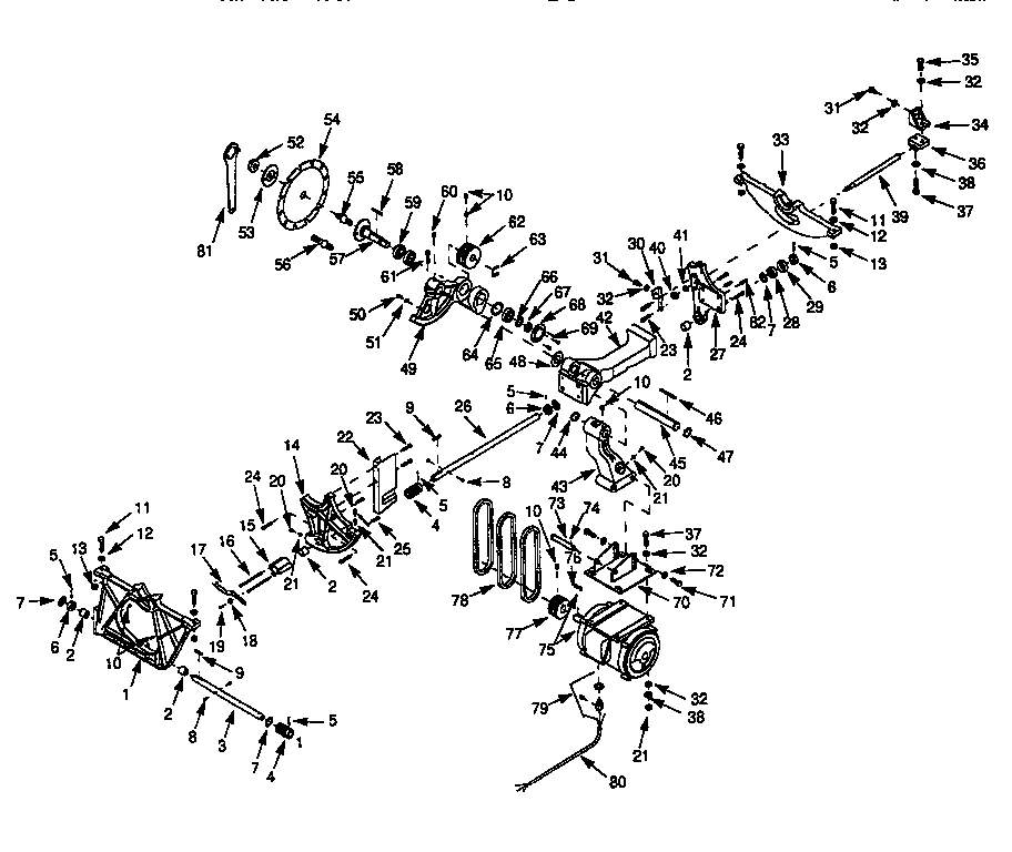 Craftsman 351226521 main mechanism diagram