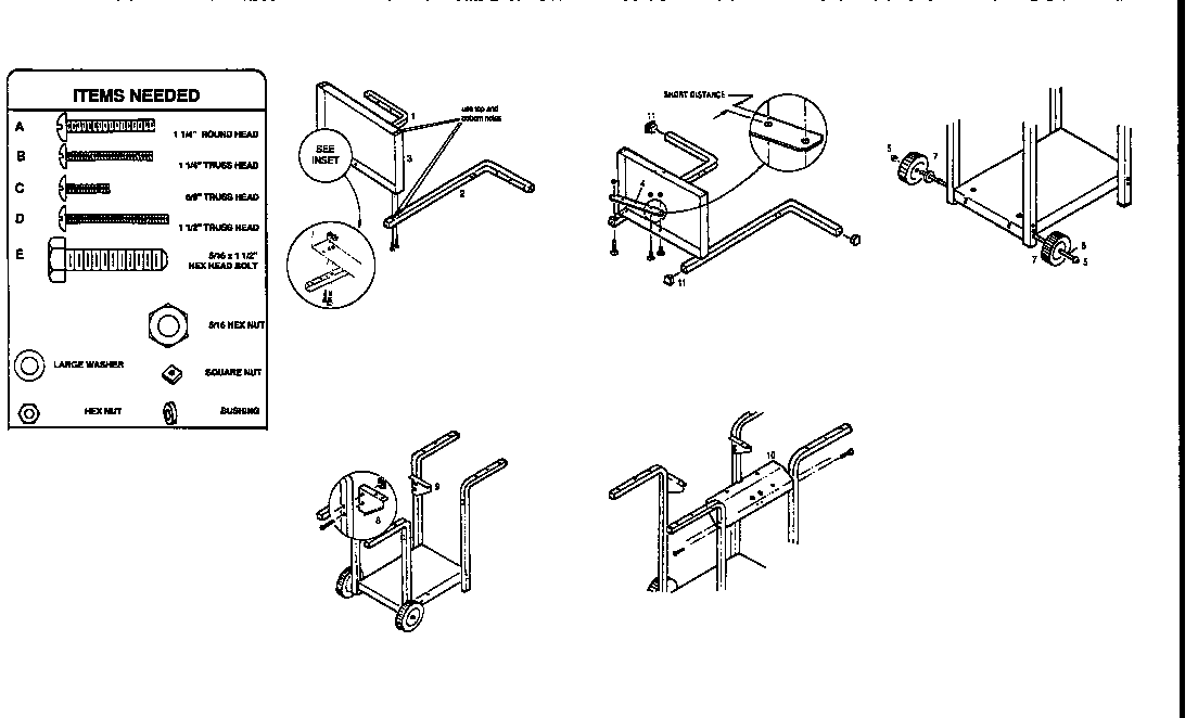 Kenmore 92010191 cart and bracket assembly diagram