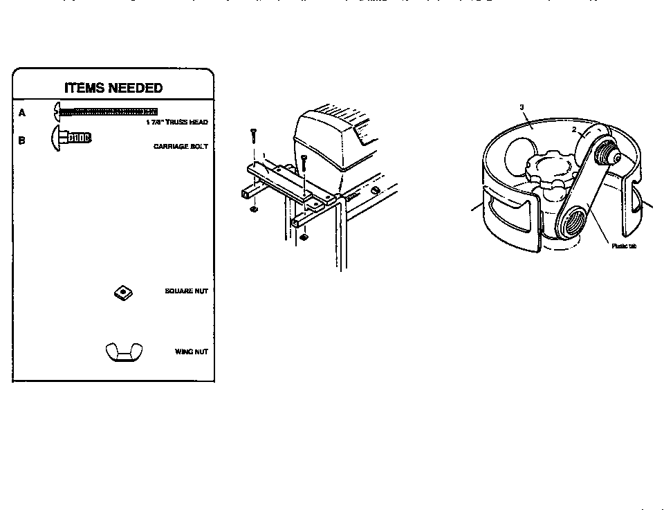 Kenmore 92010191 ft, side table & tank installation diagram