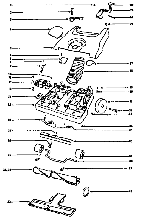 Eureka 6435AT base assembly diagram