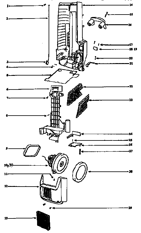 Eureka 6435AT unit parts diagram