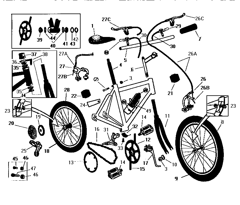 Sears 47450 unit parts diagram