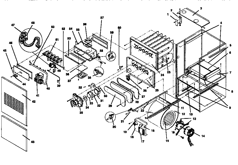 ICP NUGM050EFB1 replacement parts diagram