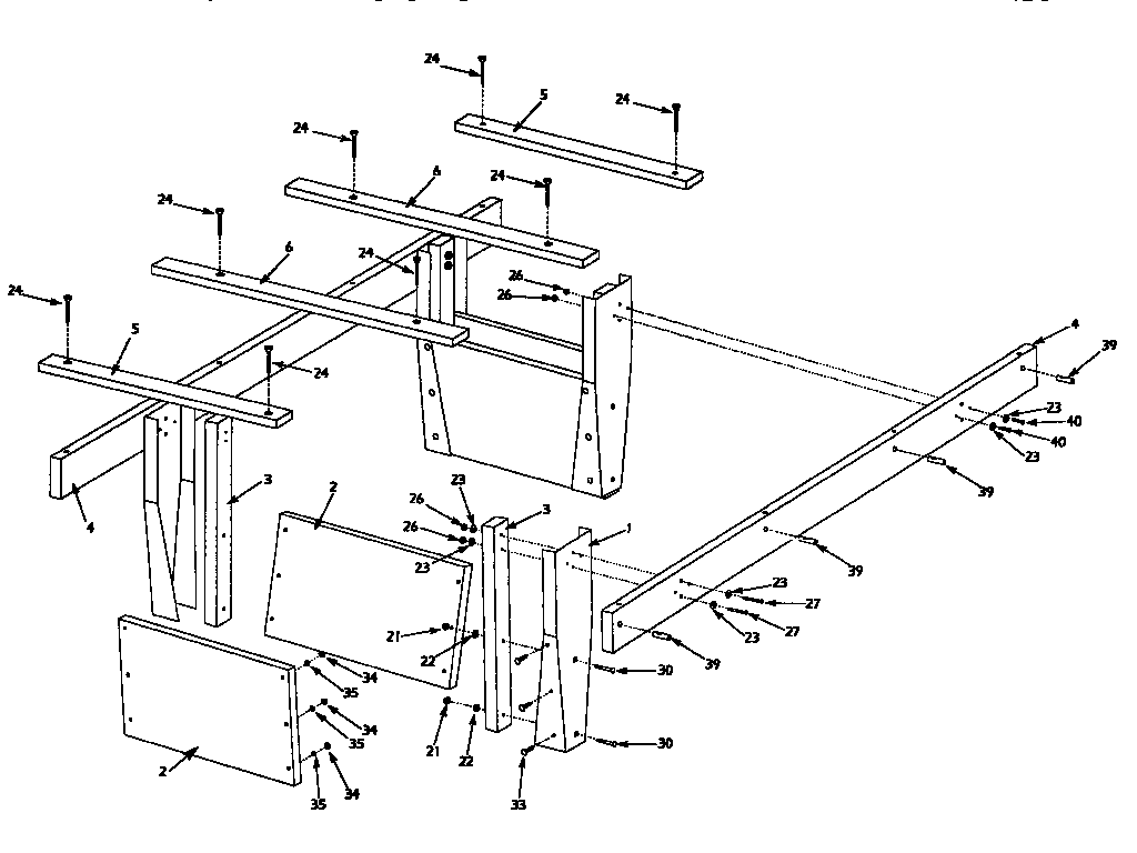 Indian P095 leg assembly diagram