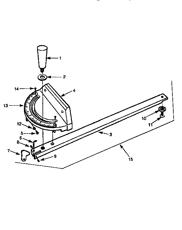Craftsman 35122654 miter gauge diagram