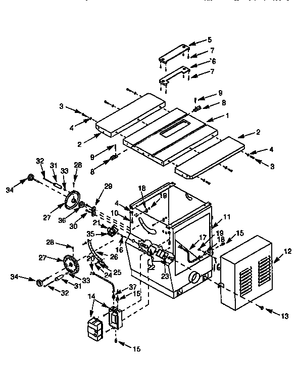 Craftsman 35122654 table and base diagram