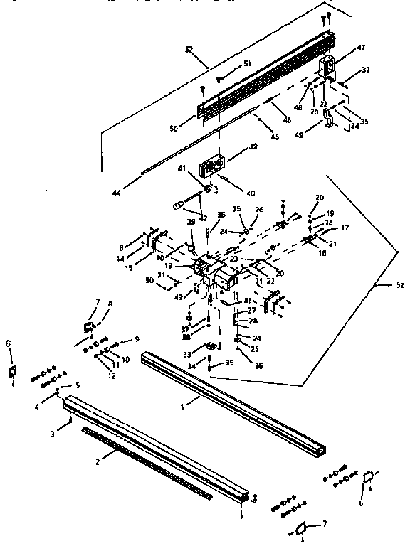 Craftsman 35122654 rip fence diagram