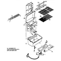 Kenmore 920105940 grill and burner section diagram