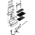 Kenmore 920104960 grill and burner section diagram