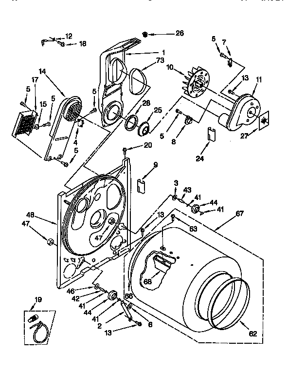 Kenmore 11086405850 bulkhead diagram