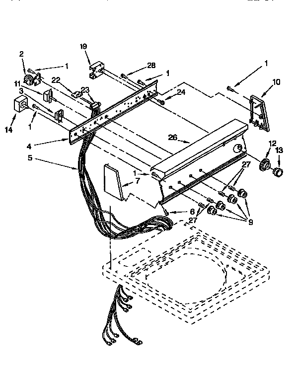 Kenmore 11092588210 control panel diagram