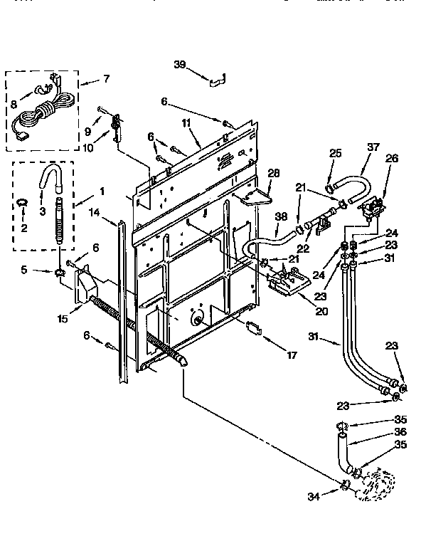 Kenmore 11092588210 rear panel diagram