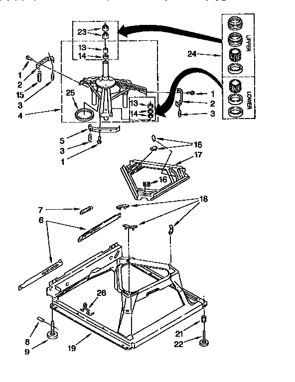 Kenmore 11092588210 machine base diagram