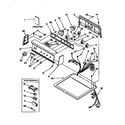 Kenmore 11096593230 top and console diagram