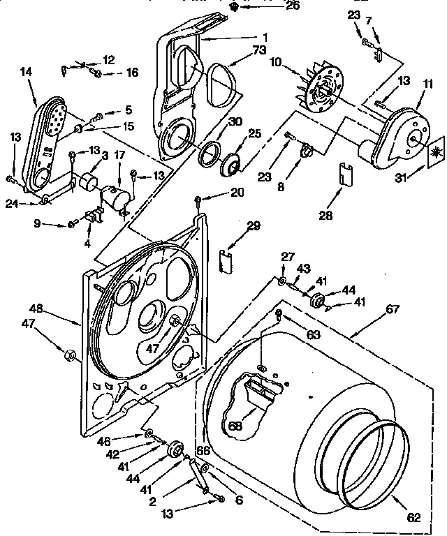 Kenmore 11087407850 bulkhead diagram
