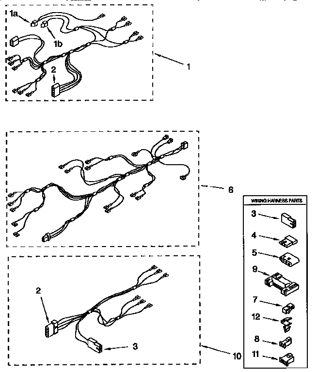 Kenmore 11087407850 wiring harness diagram