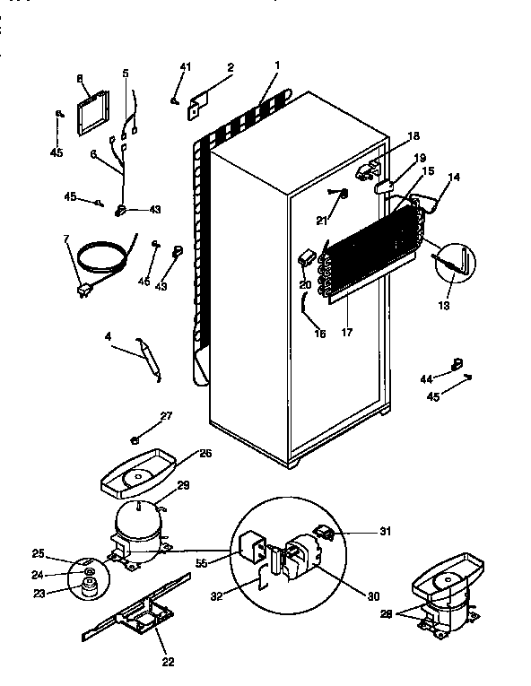 Kenmore 2539348720 unit parts diagram