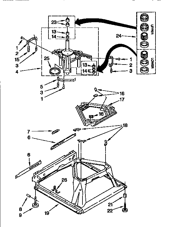 Kenmore 11091521210 machine base diagram