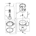 Kenmore 11092561810 agitator, basket & tub diagram