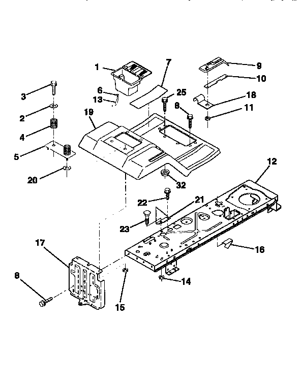 Craftsman 917252551 fender/chassis diagram