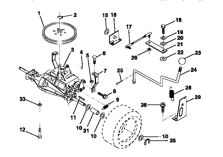 Craftsman 917252551 transaxle diagram